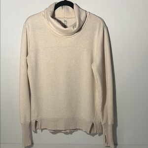 ALO Yoga Cream Cowl Neck Sweater